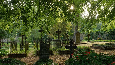 Ansicht eines Friedhofes
