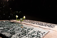 Blumen in Grabstein