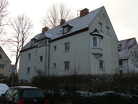 Nordwestseite Nordwestansicht des Wohnhauses an der Hornschen Straße 65 in Detmold (Denkmal A727)