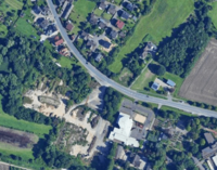 Luftaufnahme der Bielefelder Straße in Detmold