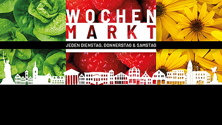 Kachelbild im Design der Wochenmarkt-Kampagne