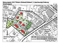 Gestaltungsplan zum Bebauungsplan 18-01 „Ortskern (Südwest) Hiddesen“, 2. (beschl.) Änderung