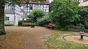 Außenaufnahme des Pastorengartens in Detmold