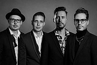 Fotomontage aus Porträts der Mitglieder der Band „The Rosmaity & Dreier Brothers“