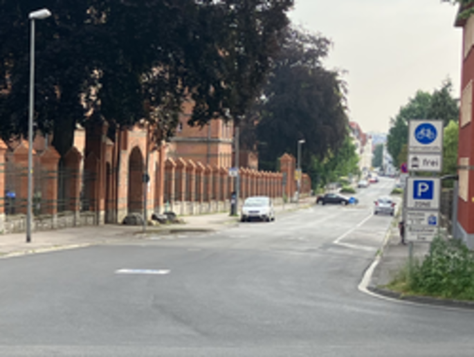 Fahrradstraße in der Emilienstraße in Detmold