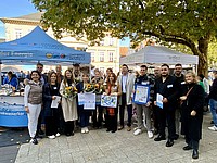 Trinkbrunnen-Preisverleihung auf dem Marktplatz in Detmold