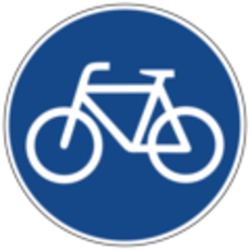 Verkehrszeichen "Radweg"