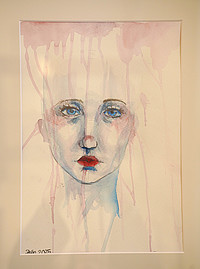 Ein Werk aus der Ausstellung „Jugendliche Emotionen“ der 17-jährigen Künstlerin Philin T