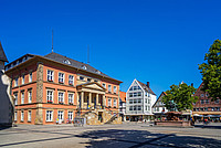 Seitenansicht des Marktplatz Detmold