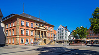 Seitenansicht des Marktplatz Detmold