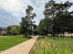Außenaufnahme des neuen Schloßplatzes der Stadt Detmold