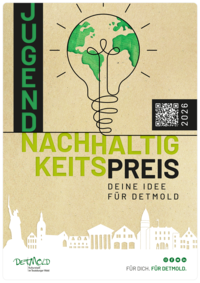 Plakat zum Jugendnachhaltigkeitspreis der Stadt Detmold