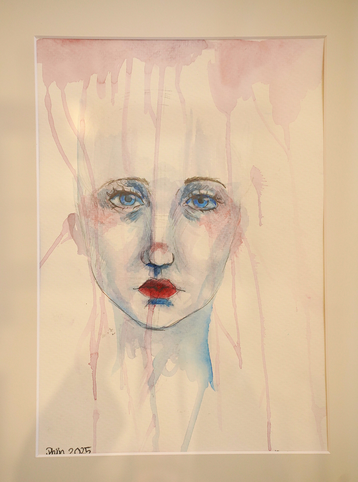 Ein Werk aus der Ausstellung „Jugendliche Emotionen“ der 17-jährigen Künstlerin Philin T