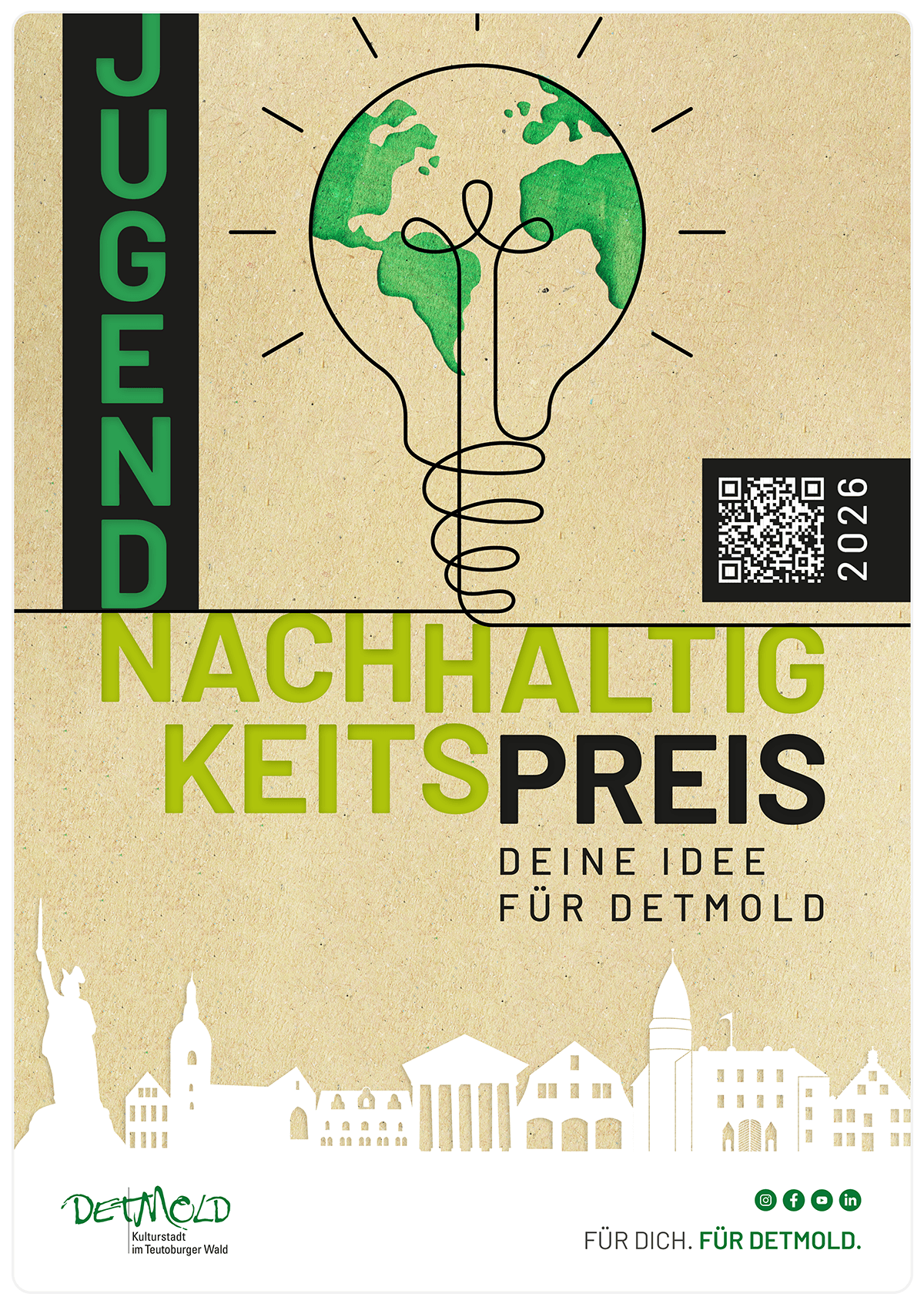 Plakat zum Jugendnachhaltigkeitspreis der Stadt Detmold