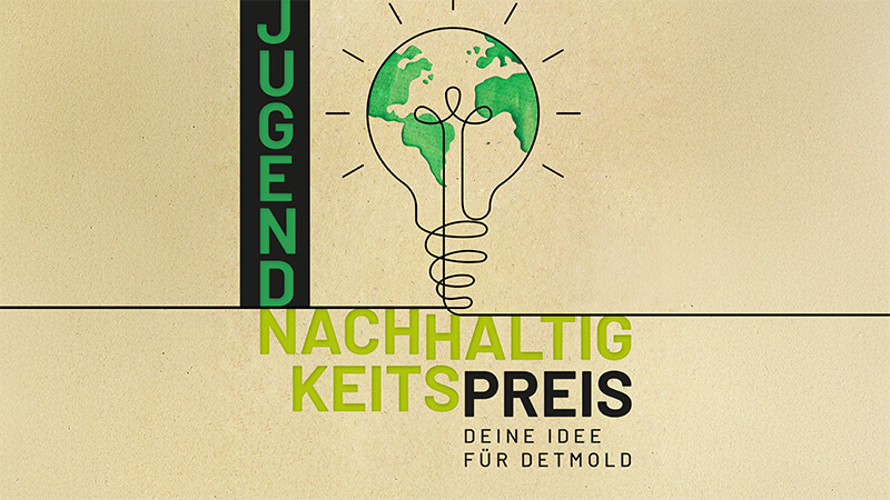Layout des Plakats zum Jugendnachhaltigkeitspreis der Stadt Detmold